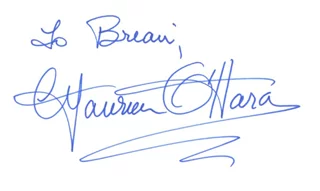 Maureen O'Hara autograph