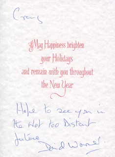 David Warner autograph