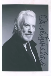 Donald Sutherland autograph