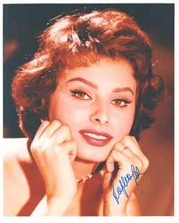 Sophia Loren autograph
