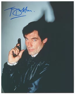Timothy Dalton autograph