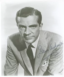 Dana Andrews autograph