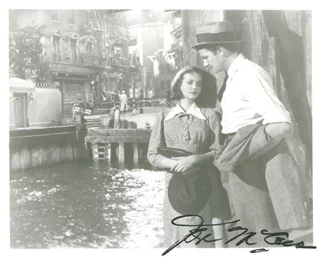 Joel McCrea autograph