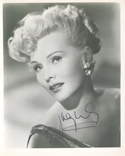 Zsa Zsa Gabor autograph