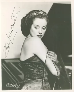 Elsa Lanchester autograph