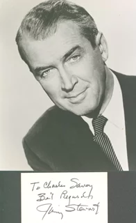 James Stewart autograph