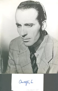 Christopher Lee autograph