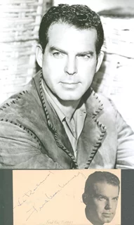 Fred MacMurray autograph