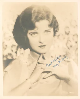 May McAvoy autograph