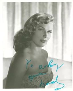 Denise Darcel autograph