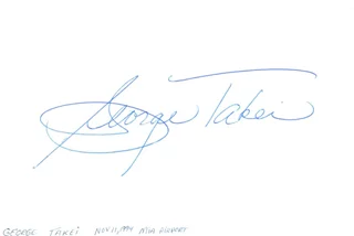 George Takei autograph