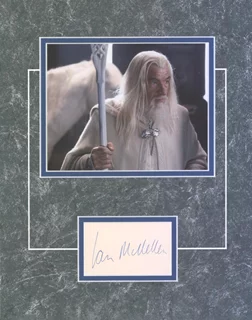 Ian McKellen as Gandalf autograph