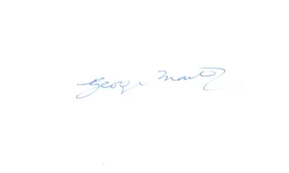 George Martin autograph