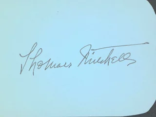 Thomas Mitchell autograph
