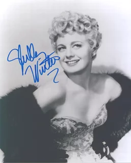 Shelley Winters autograph