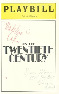 On The Twentieth Century autograph