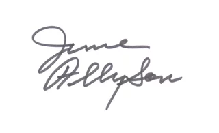 June Allyson autograph