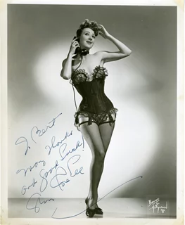 Gypsy Rose Lee autograph