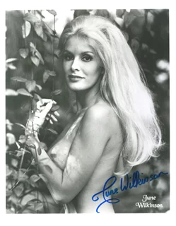 June Wilkinson autograph
