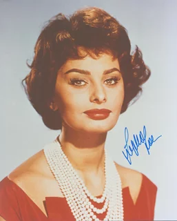 Sophia Loren autograph