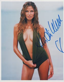 Heidi Klum autograph