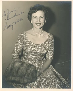 Betty White autograph