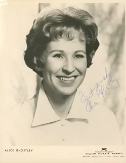 Alice Ghostley autograph