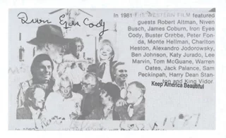 Iron Eyes Cody autograph