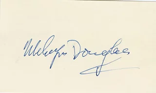 Melvyn Douglas autograph