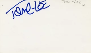 Tone Loc autograph