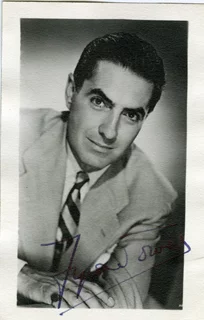 Tyrone Power autograph