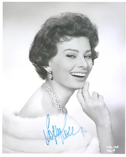 Sophia Loren autograph