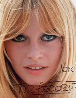 Brigitte Bardot autograph
