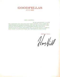 Henry Hill autograph