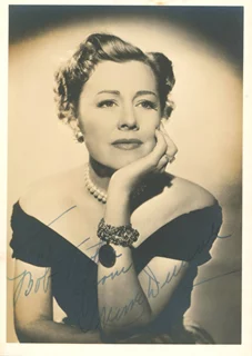Irene Dunne autograph