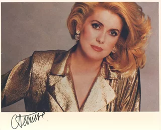 Catherine Deneuve autograph