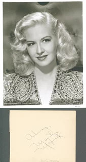Marilyn Maxwell autograph