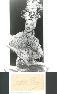Carmen Miranda autograph