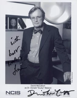 David McCallum autograph