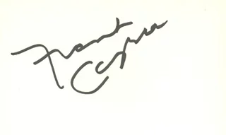 Frank Capra autograph