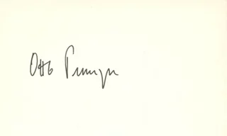 Otto Preminger autograph