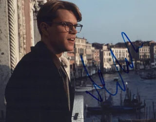 Matt Damon autograph