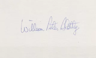 William Peter Blatty autograph