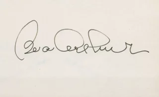 Bea Arthur autograph