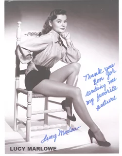 Lucy Marlowe autograph
