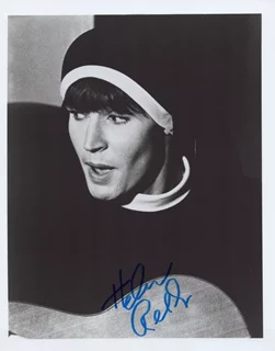 Helen Reddy autograph