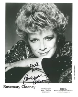 Rosemary Clooney autograph
