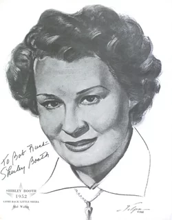 Shirley Booth autograph