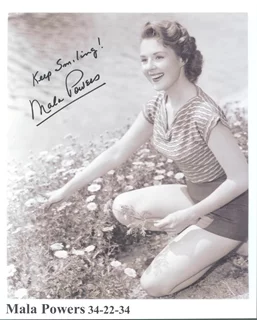 Mala Powers autograph