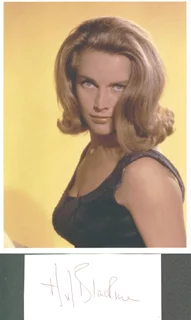 Honor Blackman autograph